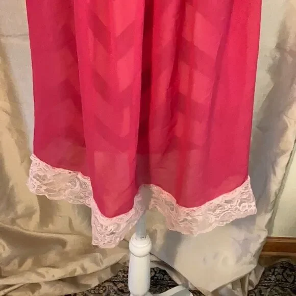 In Bloom by Jonquil Pink Chemise Sz L - Picture 13 of 14